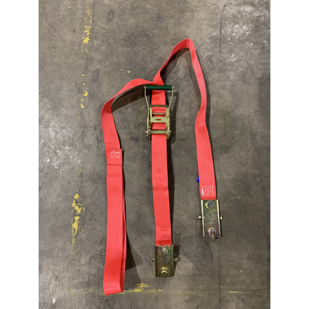 Lashing 2 pin track 3m 2000kg Red 1 Part